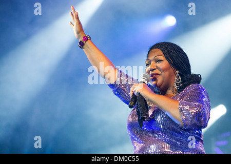 Boney M feat Liz Mitchell Festival ERP ricordati di Cascais - Prestazioni - Giorno Due Cascais Portogallo - 08.09.12 Foto Stock