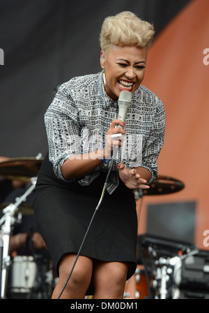 Emeli Sande BBC Radio 2 Live in Hyde Park di Londra, Inghilterra- 09.09.12 Foto Stock