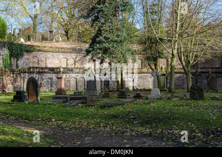 Le catacombe al cimitero Brookfields in Hockley, Birmingham Foto Stock