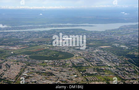 Brasilia, Brasile. Decimo Dec, 2013. Il 'Stadion Nacional Mane Garrincha' è raffigurato in Brasilia, Brasile, 10 dicembre 2013. Foto: Marcus Brandt/dpa/Alamy Live News Foto Stock