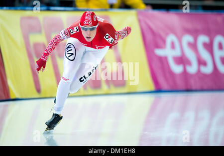 Berlino, Germania. 07Th Dec, 2013. In Russia la Yekaterina Lobysheva durante l'ISU di pattinaggio di velocità di Coppa del Mondo a Berlino, Germania, 07 dicembre 2013. Foto: Thomas Eisenhuth/dpa/Alamy Live News Foto Stock