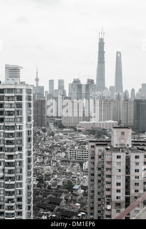 Edifici residenziali in Nanshi, Shanghai, Cina Foto Stock