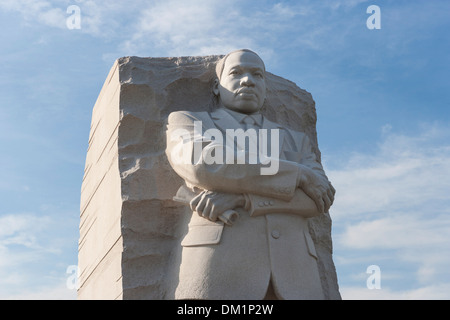 Statua in marmo di Martin Luther King Jr. in Washington DC Foto Stock