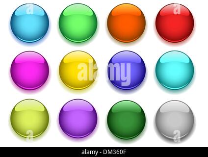 Tasti lucidi. Illustrazione Vettoriale