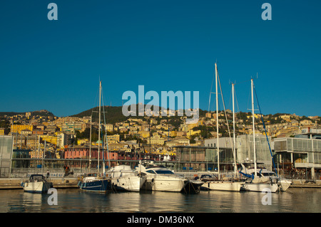 Il Porto Antico il porto antico di Genova regione Liguria Italia Europa Foto Stock