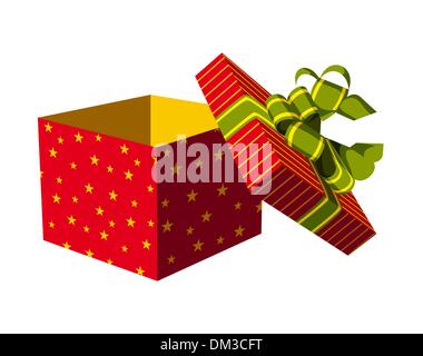 Contenitore di regalo aperto Illustrazione Vettoriale