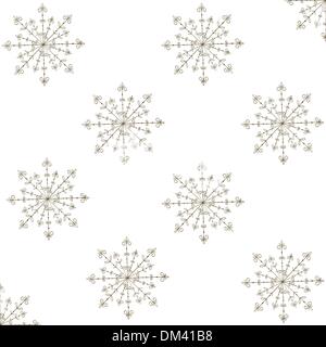 Seamless pattern blu con i fiocchi di neve. Illustrazione Vettoriale. Illustrazione Vettoriale