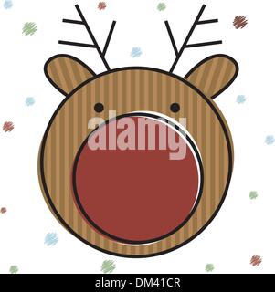 Renne di natale . Illustrazione Vettoriale Illustrazione Vettoriale