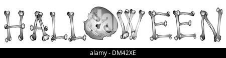 testo da ossa Illustrazione Vettoriale