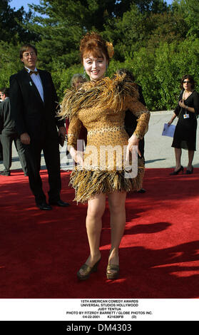 Apr. 22, 2001 - 15TH AMERICAN COMEDY AWARDS.Gli Universal Studios di Hollywood.JUDY TENTUA. FITZROY BARRETT / 4-22-2001 K21638FB (D)(Immagine di credito: © Globo foto/ZUMAPRESS.com) Foto Stock