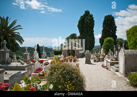 Cimitero, Saint-Paul-de-Vence, Francia sudorientale, Riviera Francese, Europa Foto Stock