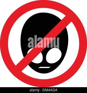 Non gli stranieri ammessi Illustrazione Vettoriale