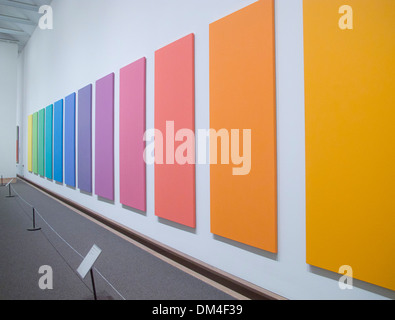 Blu Verde Rosso da Ellsworth Kelly al Metropolitan Museum of Art in Manhattan, New York City. Noto anche come lo spettro. Foto Stock