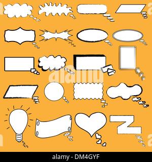 Il pensiero di cartoni animati e fumetti Illustrazione Vettoriale