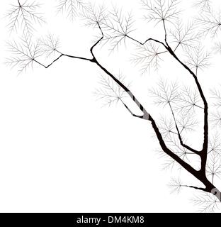 Foglie di autunno, molto superficiale la messa a fuoco. Illustrazione Vettoriale