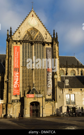 NIEUWE KERK IN PIAZZA DAM Amsterdam OLANDA Foto Stock