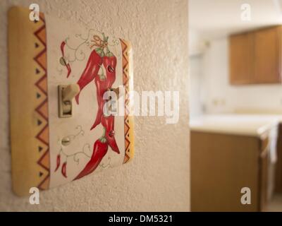 Phoenix, Arizona, 00, . 3 Aprile, 2013. Interruttore della luce in una casa precluso a Phoenix, Arizona, Stati Uniti © David H. pozzetti/ZUMAPRESS.com/Alamy Live News Foto Stock