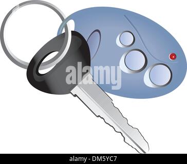 Telecomando chiave auto Illustrazione Vettoriale