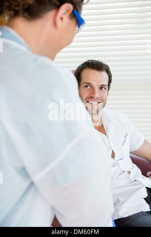 La chemioterapia paziente Foto Stock