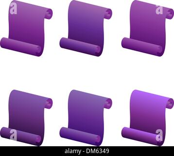 Insieme di scorrimento - viola Illustrazione Vettoriale