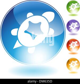 Icona di tartaruga Illustrazione Vettoriale