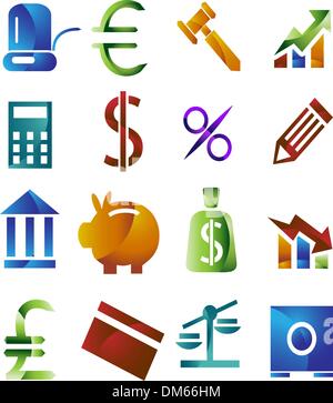 Pulsanti di bancari Illustrazione Vettoriale