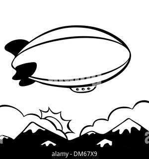 Blimp Illustrazione Vettoriale