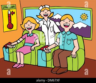 Donazione di sangue Illustrazione Vettoriale