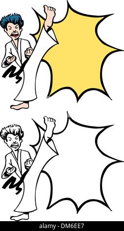 Karate Illustrazione Vettoriale