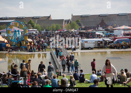 Carrelli di cibo festival in Olanda Foto Stock