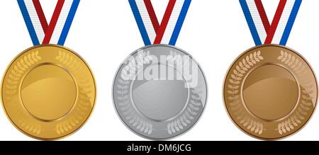 Medaglie olimpiche Illustrazione Vettoriale