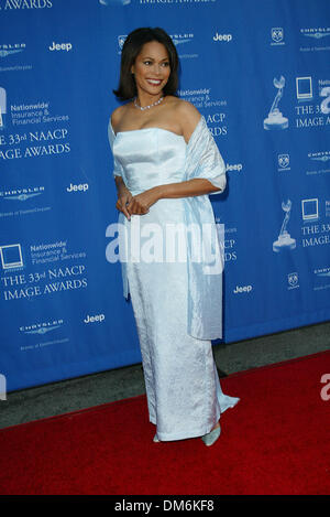 Febbraio 23, 2002 - Los Angeles, California - XXXIII NAACP IMAGE AWARDS.PRESSO L'ANFITEATRO UNIVERSALE LOS ANGELES CA..TRACEY ROSS. FITZROY BARRETT / 2-23-2002 K24180FB (D)(Immagine di credito: © Globo foto/ZUMAPRESS.com) Foto Stock