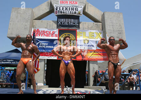 Maggio 30, 2005; Venezia, CA, Stati Uniti d'America; i partecipanti prendono parte a due giorni di 'Oro i muscoli della Spiaggia Venice Bodybuilding e figura classico' dotate di maschio e femmina culturisti da tutto il mondo. L annuale Giorno Memoriale della manifestazione anche reso omaggio alle forze armate e ha celebrato il quarantesimo anniversario della Palestra Gold's. Credito: Foto di Lori Conn/ZUMA premere. (©) Copyright 2005 by lor Foto Stock