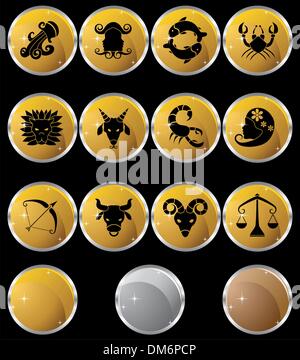 Simboli dello zodiaco Illustrazione Vettoriale