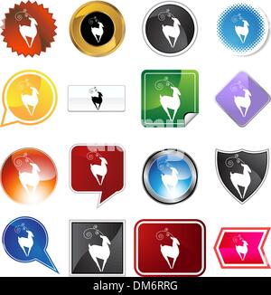 Renna Illustrazione Vettoriale