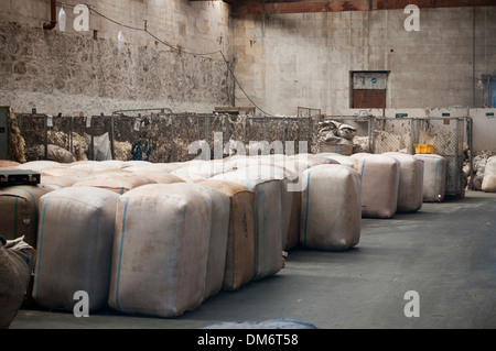 Magazzino di lana, Porto Street, Oamaru, North Otago, South Island, in Nuova Zelanda. Foto Stock