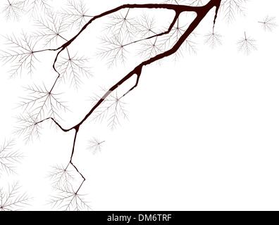 Foglie di autunno, molto superficiale la messa a fuoco Illustrazione Vettoriale