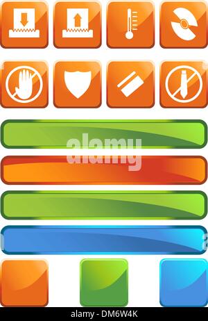 Icone Shredder Illustrazione Vettoriale