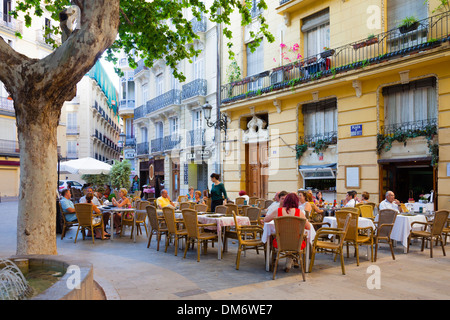 Plaza Rodrigo Botet, Valencia, Spagna. Foto Stock