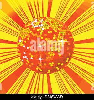 Discoteca sfondo sferico Illustrazione Vettoriale