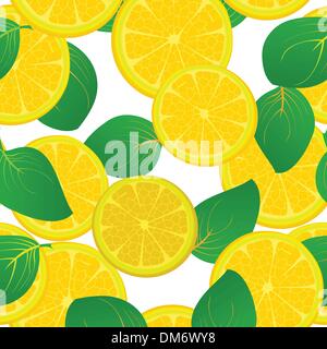 Fettina di limone pattern Illustrazione Vettoriale