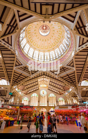 El Mercado Central - mercato centrale, Valencia, Spagna. Foto Stock