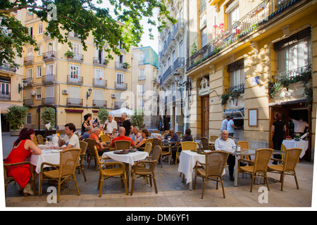Plaza Rodrigo Botet, Valencia, Spagna. Foto Stock