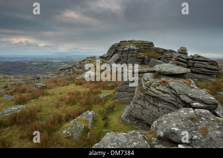 Kings tor nelle vicinanze Merrivale parco nazionale di Dartmoor Devon UK Foto Stock