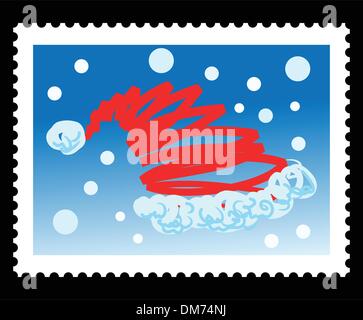 I francobolli natalizi Illustrazione Vettoriale