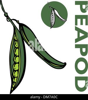 Peapod Illustrazione Vettoriale