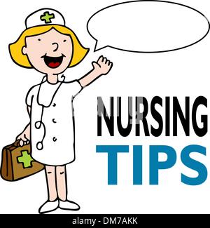 Infermiera con kit medico Illustrazione Vettoriale