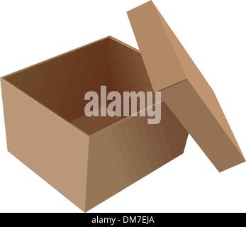 Illustrazione realistica isolato in confezione aperta Illustrazione Vettoriale