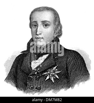 Louis Antoine de Borbone Duca di Enghien, 1772 - 1804, un relativo di Borbone re di Francia, Foto Stock