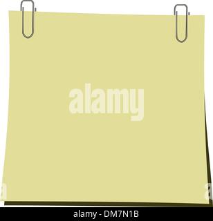 Illustrazione realistica la memory stick e fermaglio Illustrazione Vettoriale